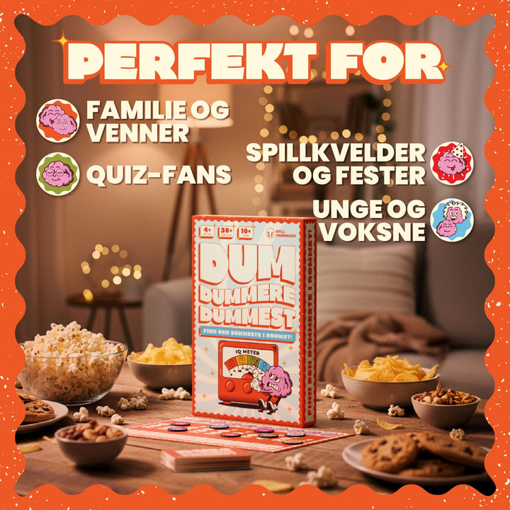 Dum, Dummere, Dummest - perfekt for familie, venner og quizfans
