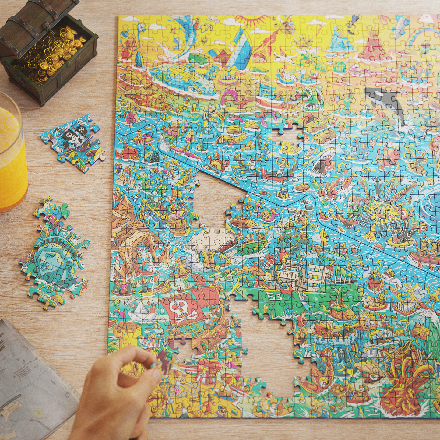 Atlanterhavets eventyr - 1000 brikkers puslespill