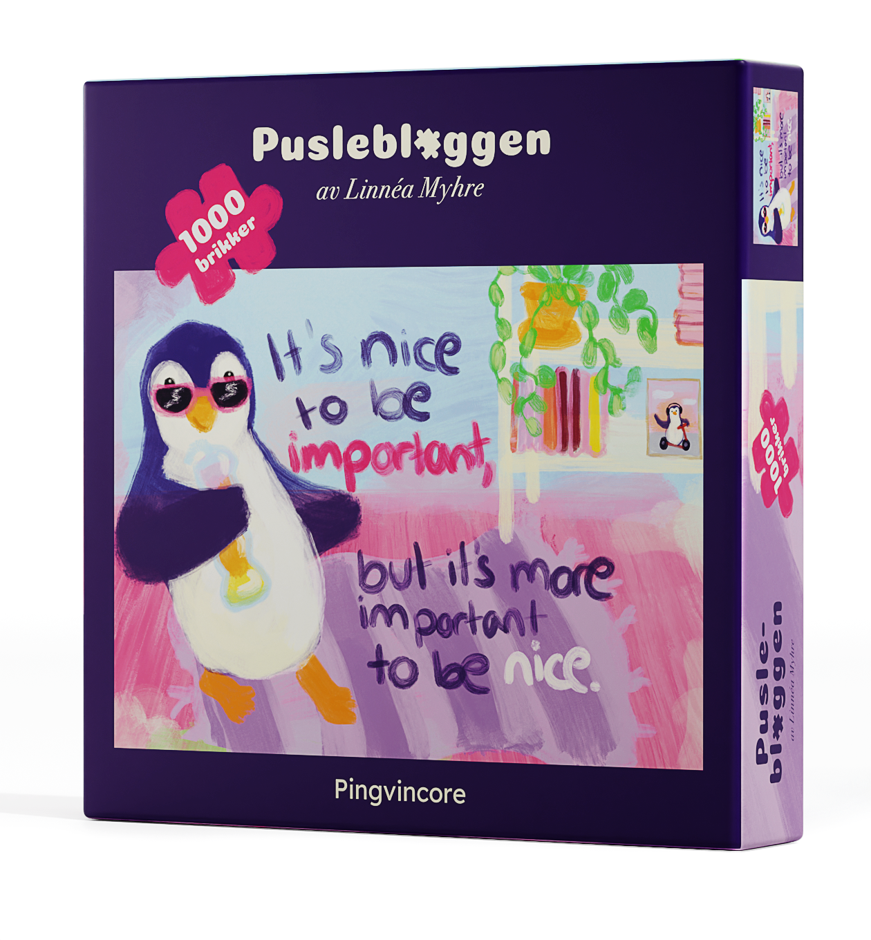 Puslebloggen – Pingvincore av Linnéa Myhre (1000 brikker)
