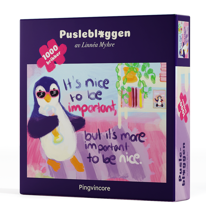 Puslebloggen – Pingvincore av Linnéa Myhre (1000 brikker)